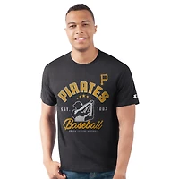 Men's Starter  Heather Black Pittsburgh Pirates Prime Time Batter T-Shirt