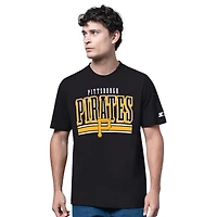 Men's Starter  Heather Gray/Black Pittsburgh Pirates Two-Pack Long Sleeve & Short T-Shirt Set