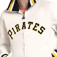 Veste universitaire zippée Starter blanche Pittsburgh Pirates The Captain Cooperstown Logo pour homme