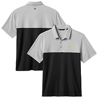 Polo tri-blend gris/noir TravisMathew des Pirates de Pittsburgh Home Run Leader pour homme