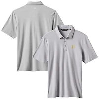 Polo tri-blend gris TravisMathew pour homme, motif éliminatoire des Pirates de Pittsburgh