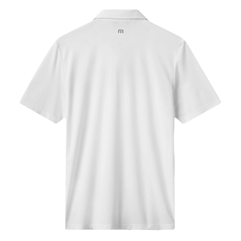 Polo tri-blend blanc Top Recruit des Pirates de Pittsburgh pour homme TravisMathew