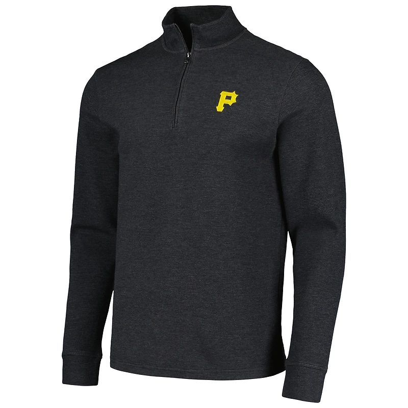 Veste noire à quart de zip Vineyard Vines des Pirates Pittsburgh pour hommes