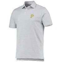 Men's Vineyard Vines Gray Pittsburgh Pirates Heathered Winstead Sankaty Polo