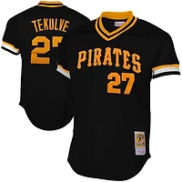 Mitchell & Ness Pittsburgh Pirates Kent Tekulve 1982 Cooperstown Collection Maillot d'entraînement authentique - Noir