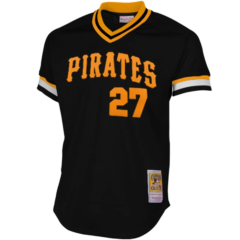 Mitchell & Ness Pittsburgh Pirates Kent Tekulve 1982 Cooperstown Collection Maillot d'entraînement authentique - Noir