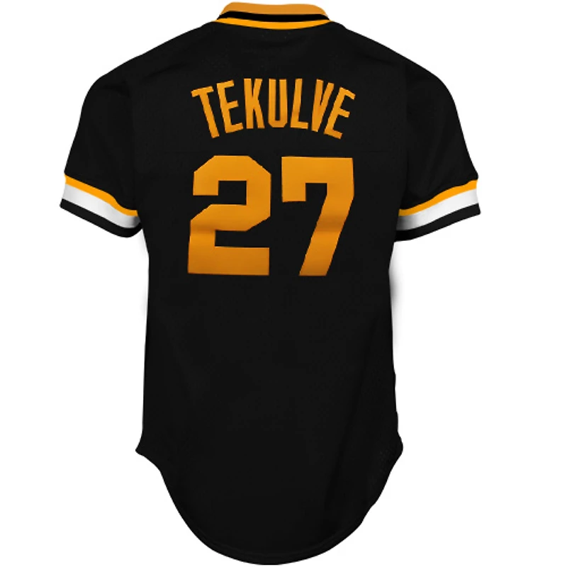 Mitchell & Ness Pittsburgh Pirates Kent Tekulve 1982 Cooperstown Collection Maillot d'entraînement authentique - Noir