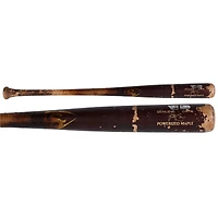 Batte de baseball Louisville Slugger rouge/beige cassée de Nick Solak, Pirates de Pittsburgh, utilisée lors du match contre les Reds de Cincinnati le 19 mai 2025