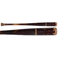 Batte de baseball Louisville Slugger rouge/beige cassée de Nick Solak, Pirates de Pittsburgh, utilisée lors du match contre les Reds de Cincinnati le 19 mai 2025