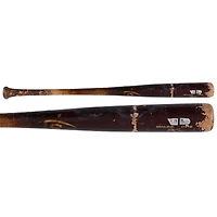 Batte de baseball Louisville Slugger rouge/beige cassée de Nick Solak, Pirates de Pittsburgh, utilisée lors du match contre les Reds de Cincinnati le 19 mai 2025