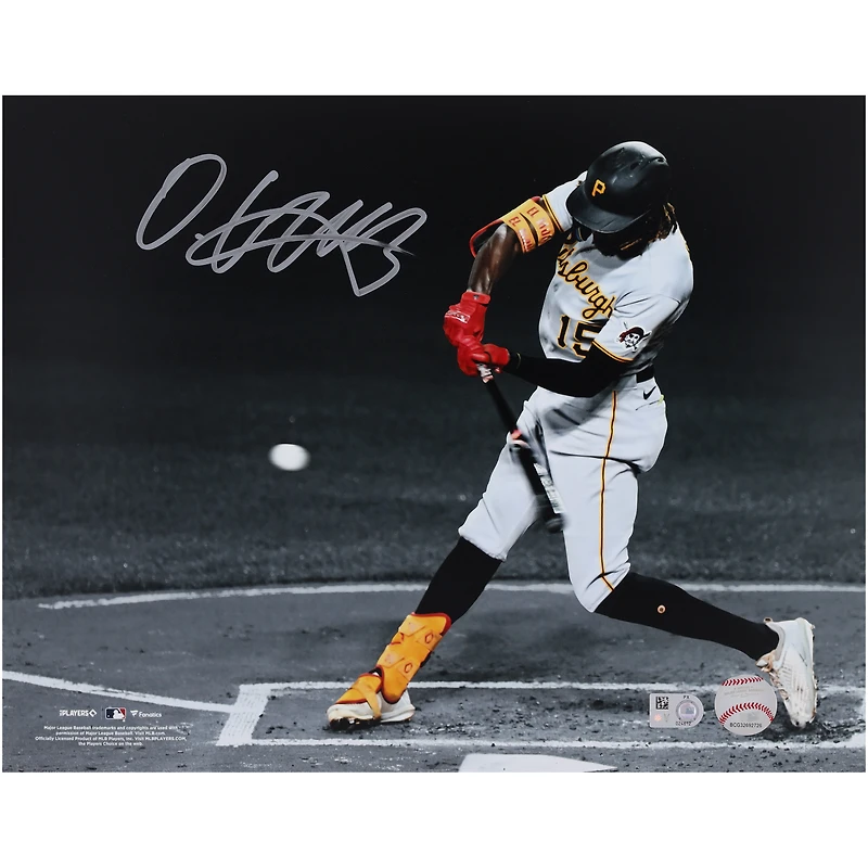Photographie autographiée de Oneil Cruz des Pirates de Pittsburgh 11" x 14 "