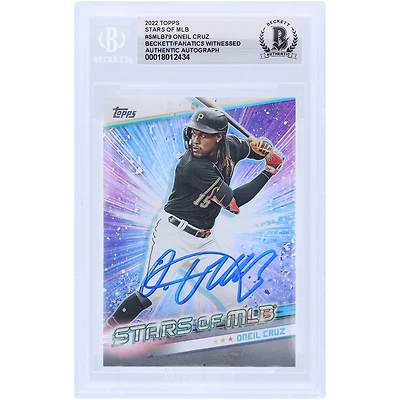 Carte autographiée 2022 Topps Stars of MLB #SMLB-79 Beckett Fanatics Witnessed Authenticated Card des Pirates de Pittsburgh