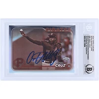 Oneil Cruz Pittsburgh Pirates Autographié 2024 Topps Chrome Sepia Refractor #98 Beckett Fanatics Witnessed Authenticated Card