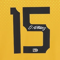Maillot Nike City Connect Limited doré autographié par Oneil Cruz des Pirates de Pittsburgh