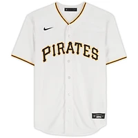 Maillot réplique blanc Nike autographié par Oneil Cruz des Pirates de Pittsburgh