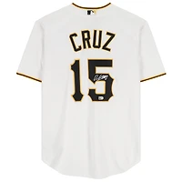 Maillot réplique blanc Nike autographié par Oneil Cruz des Pirates de Pittsburgh