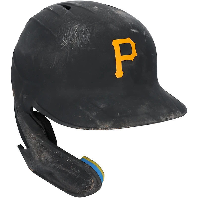 V106832 Casque de frappeur noir Oneil Cruz des Pirates de Pittsburgh, numéro 15, utilisé lors du match contre les Cardinals de Saint-Louis le 30 juin 2025. Casque de frappeur Oneil Cruz UNS GU, numéro 45888, COLGMUHEL GUBBHL0570, numéro 2.