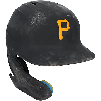 V106832 Casque de frappeur noir Oneil Cruz des Pirates de Pittsburgh, numéro 15, utilisé lors du match contre les Cardinals de Saint-Louis le 30 juin 2025. Casque de frappeur Oneil Cruz UNS GU, numéro 45888, COLGMUHEL GUBBHL0570, numéro 2.