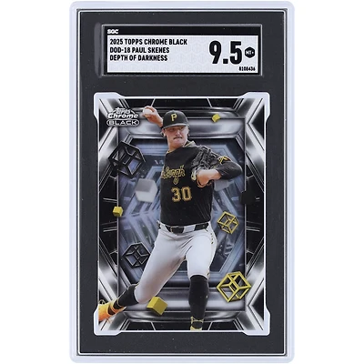 Paul Skenes Pittsburgh Pirates 2025 Topps Chrome Black Depth of Darkness Case Hit #DOD-18 SGC Authenticated 9.5 Card