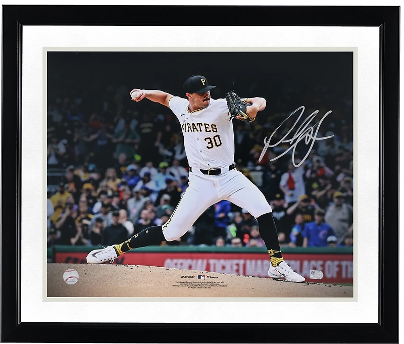 Paul Skenes Pittsburgh Pirates Autographed 16" x 20" MLB Debut Pitching Photograph