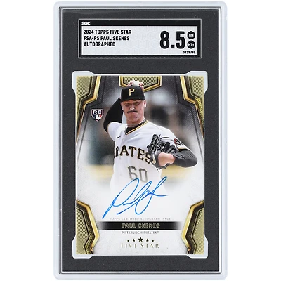 Paul Skenes Pittsburgh Pirates Autographed 2024 Topps Five Star #FSA-PS SGC Authenticated 8.5 Rookie Card