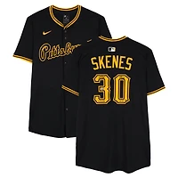 Paul Skenes Pittsburgh Pirates Autographed Black Nike Elite Jersey with Multiple Inscriptions - Limited Edition of 10
