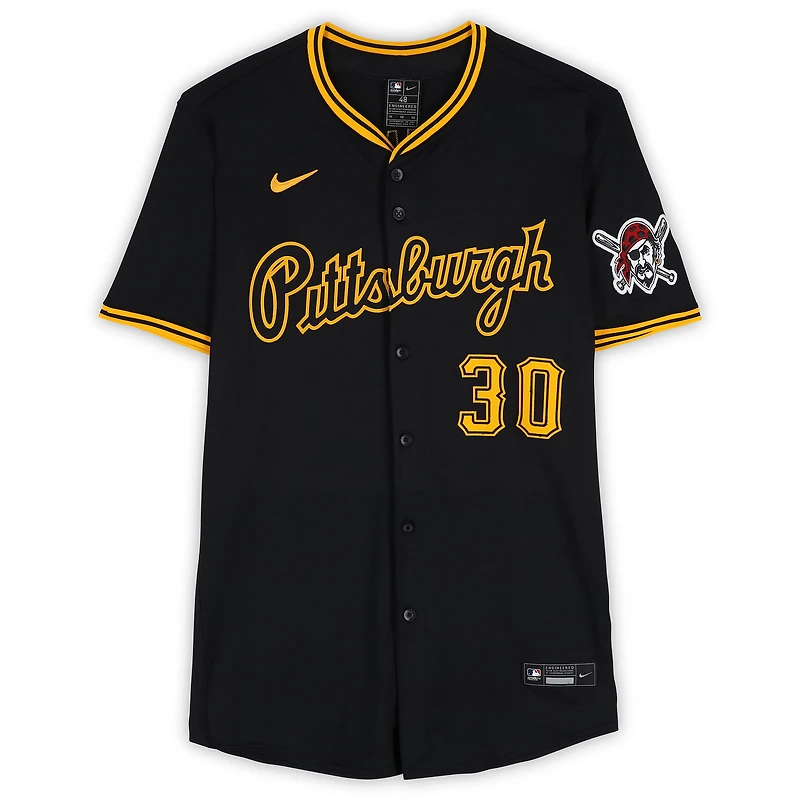 Paul Skenes Pittsburgh Pirates Autographed Black Nike Elite Jersey with Multiple Inscriptions - Limited Edition of 10