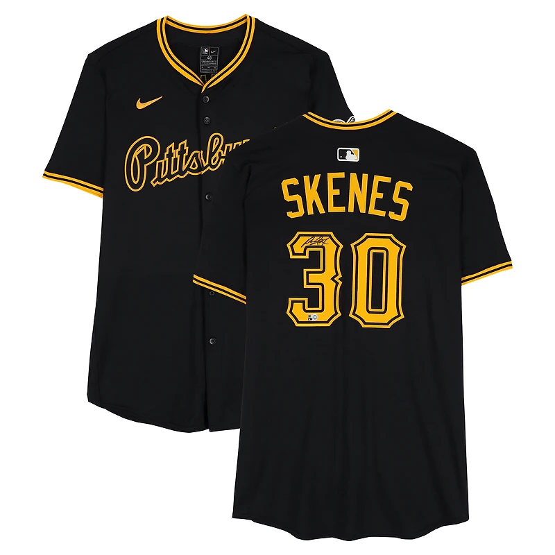 Paul Skenes Pittsburgh Pirates Autographed Black Nike Elite Jersey
