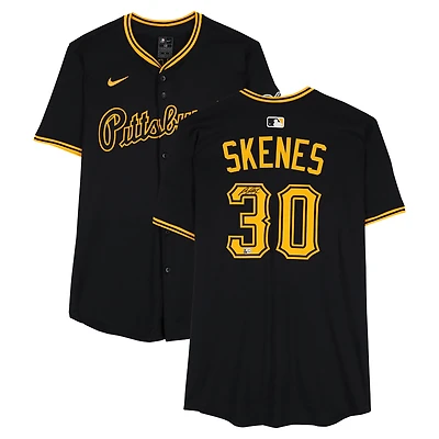 Paul Skenes Pittsburgh Pirates Autographed Black Nike Elite Jersey