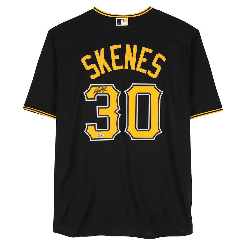 Paul Skenes Pittsburgh Pirates Autographed Black Nike Replica Jersey