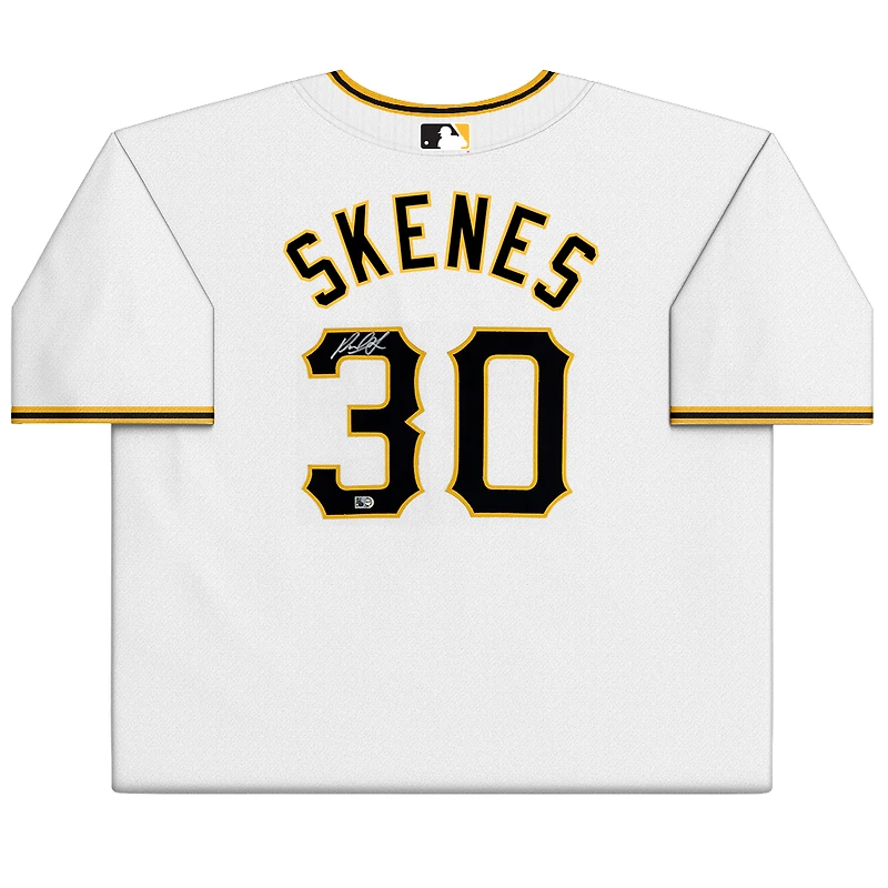 Maillot authentique Nike blanc autographié de Paul Skenes, Pirates de Pittsburgh