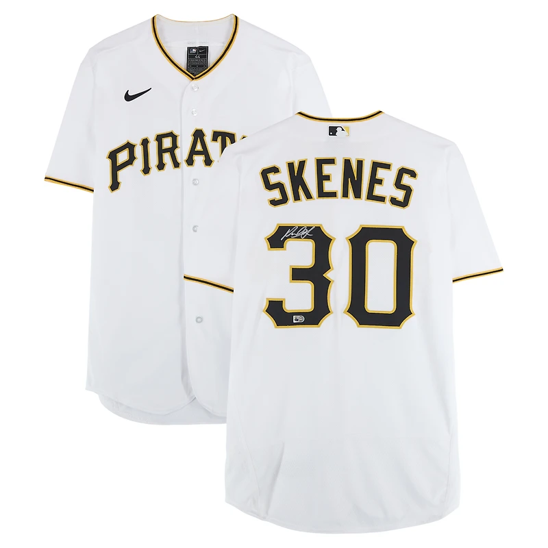 V106832 Pirate Paul Skenes Pittsburgh Pirates Autographié Blanc Nike Authentique Jersey Paul Skenes AUT BB JERSEY 45890 AUTJERBSB JRSYSK0040 # 7