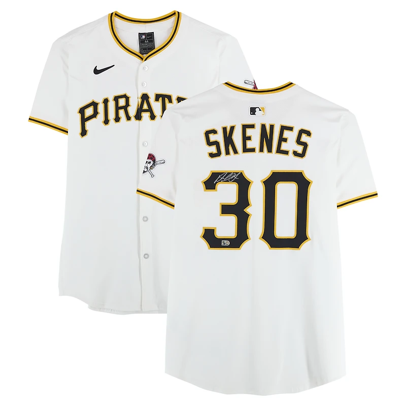 V106832 Pirate Paul Skenes Pittsburgh Pirates Dédicacé Blanc Nike Elite Jersey Paul Skenes AUT BB JERSEY 45890 AUTJERBSB JRSYSK0039 # 6