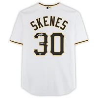 Paul Skenes Pittsburgh Pirates Autographed White Nike Limited Jersey with "Raise It" Inscription 