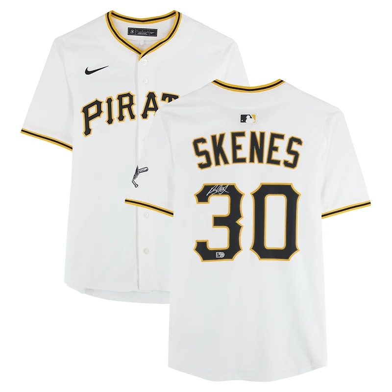 Paul Skenes Pittsburgh Pirates Autographed White Nike Limited Jersey
