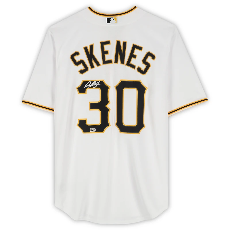 Maillot réplique blanc Nike autographié de Paul Skenes, Pirates de Pittsburgh