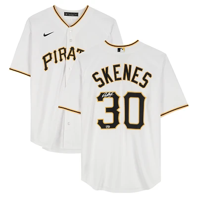 Paul Skenes Pittsburgh Pirates Autographed White Nike Replica Jersey