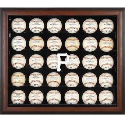 Pittsburgh Pirates (2014 - aujourd'hui) Vitrine encadrée de 30 boules avec logo marron