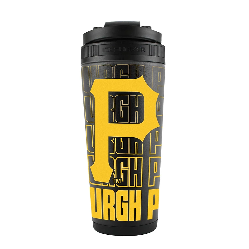 Bouteille shaker en acier inoxydable 4D de 26 oz des Pirates de Pittsburgh