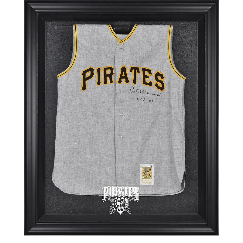 Vitrine de présentation du maillot avec logo encadré noir des Pirates de Pittsburgh