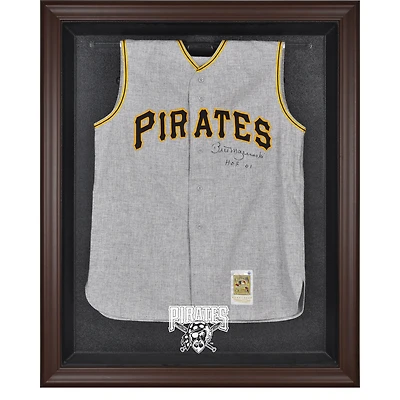 Vitrine de présentation du maillot avec logo encadré marron des Pirates de Pittsburgh