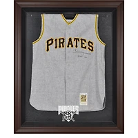 Vitrine de présentation du maillot avec logo encadré marron des Pirates de Pittsburgh
