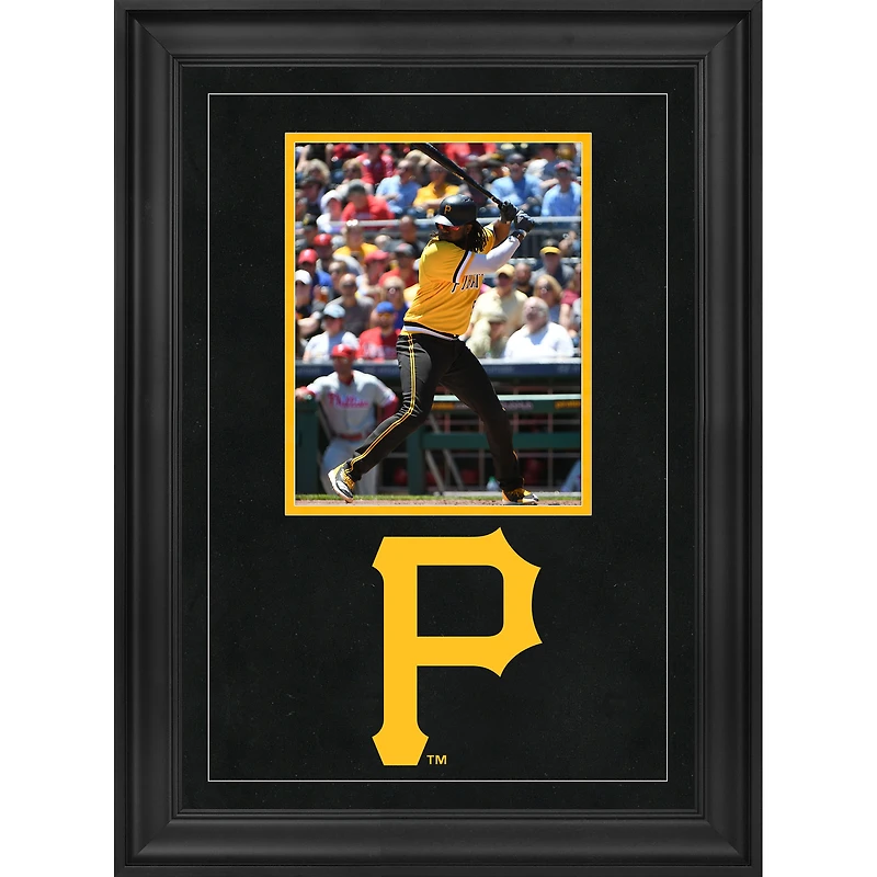 Cadre photo vertical encadré de luxe des Pirates de Pittsburgh avec logo de l'équipe de 8 po x 10 po