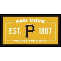 Pittsburgh Pirates Framed 10" x 20" Fan Cave Collage