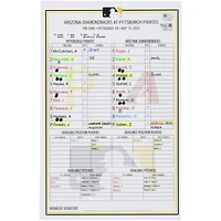 Carte de composition des équipes des Pirates de Pittsburgh contre les Diamondbacks de l'Arizona le mai 2023