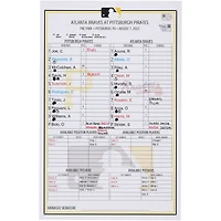 Carte de composition des équipes des Pirates de Pittsburgh lors du match contre les Braves d'Atlanta le 7 août 2023
