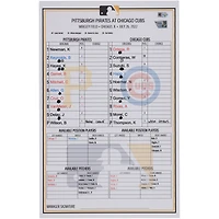 Carte de composition des équipes des Pirates de Pittsburgh contre les Cubs de Chicago le juillet 2022