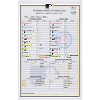 Carte de composition des équipes des Pirates de Pittsburgh contre les Cubs de Chicago le juin 2023