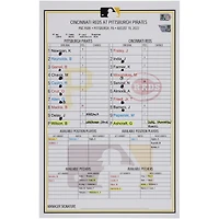Carte de composition des équipes des Pirates de Pittsburgh contre les Reds de Cincinnati le août 2022