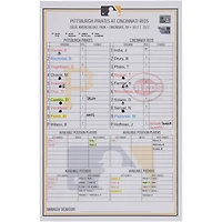 Carte de composition des équipes des Pirates de Pittsburgh contre les Reds de Cincinnati le 7 juillet 2022